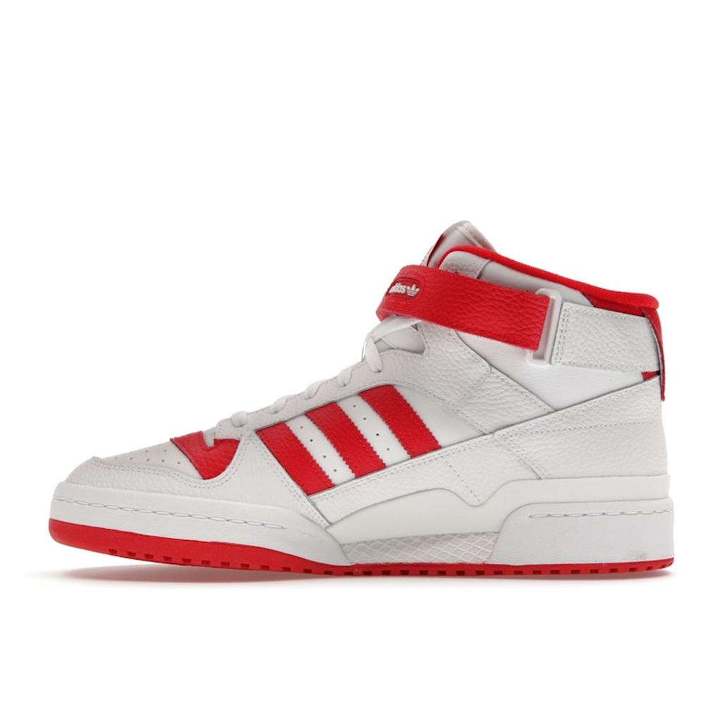 Adidas Sneaker Unisex Forum Mid Bianco Rosso Vivace Bianco Nuvola GY5819