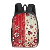 Zaino a Strato Singolo con Stampa Coccinella Fiore Fungo Stile Semplice per Bambini/Bambine Migliori Regali Cartoni Animati Piatto 2D Borse Scolastiche