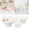 Geflochtenes Muster Rollwagen Korb Aufbewahrungskorb Mehrfarbig Schreibtisch Dekoration Babyparty Party