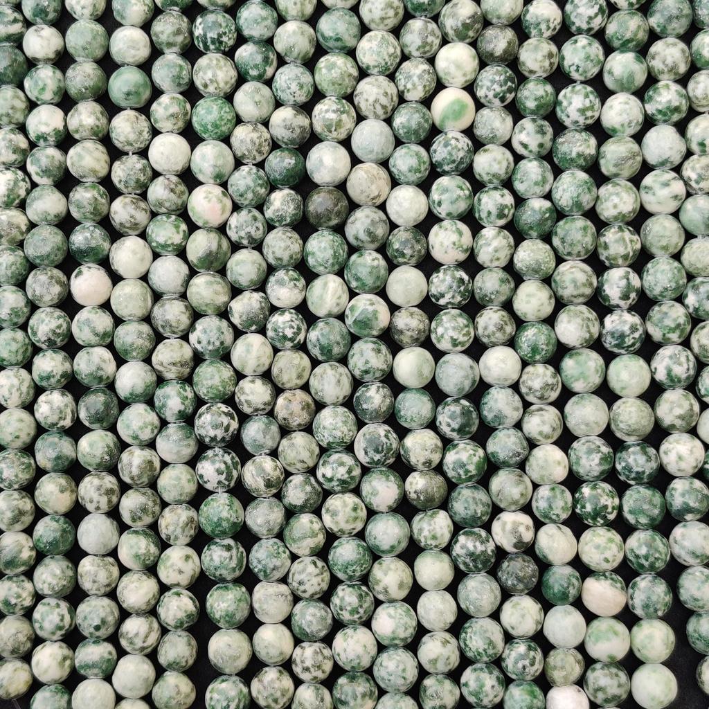 Natural Matt Tree Agate Round Beads, Healing Gemstone, Loose Beads, DIY Jewelry Making for Bracelet Necklace, 6 MM 8MM 10MM.
