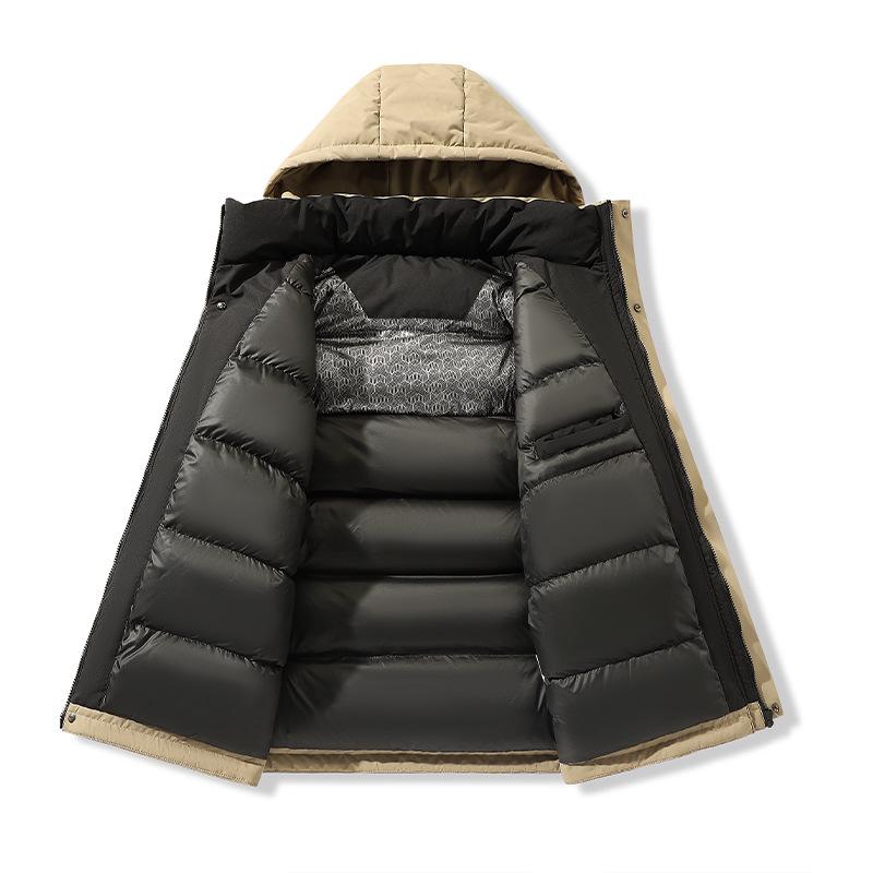 Men's Graphene-Enhanced Warm Winter Cotton Jacket - Trendy, Loose Fit, and Hooded for Casual Wear
