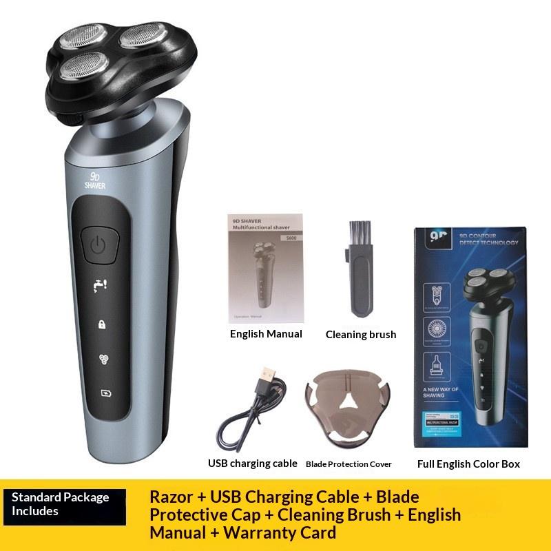 Waterproof Electric Shaver Wet Dry Shaving Usb Charging Portable For Travel Business Trip Daily Home Use