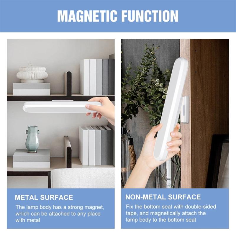 LED Bordlampe 3 Farger Justerbar Vinkel Øyebeskyttende Fjernkontroll Tidsstyring Leselampe Skrivebord