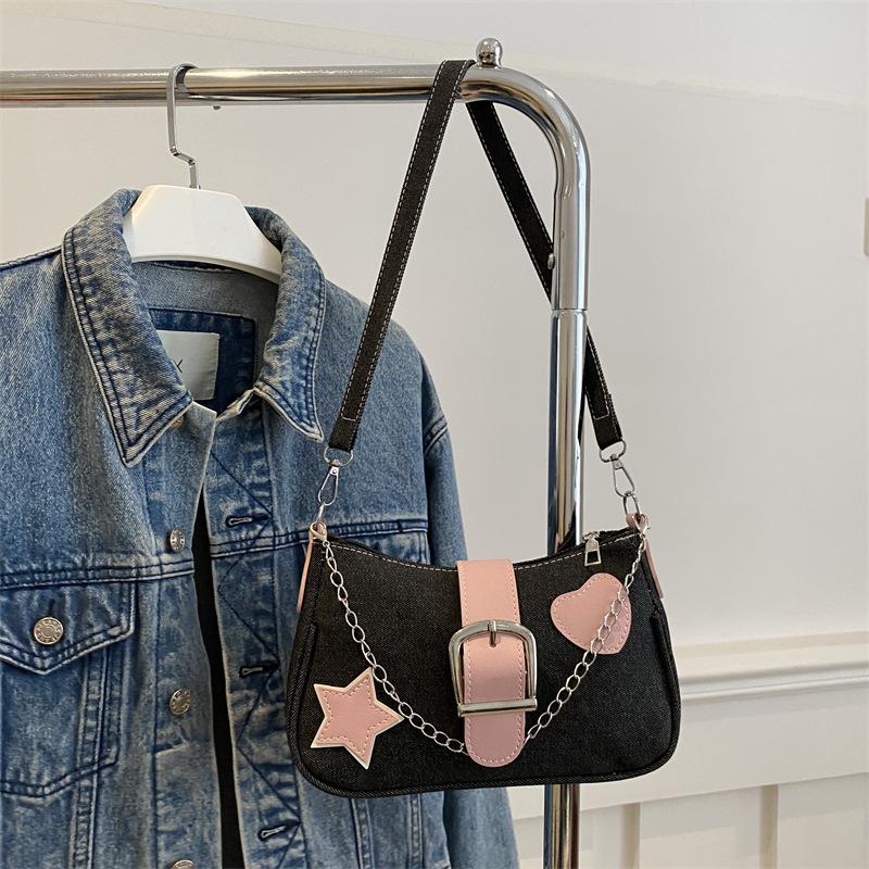 Интернет-знаменитость ins текстурная сумка подмышку женская 2025 новая трендовая сумка подмышку женская ins французская универсальная сумка через плечо