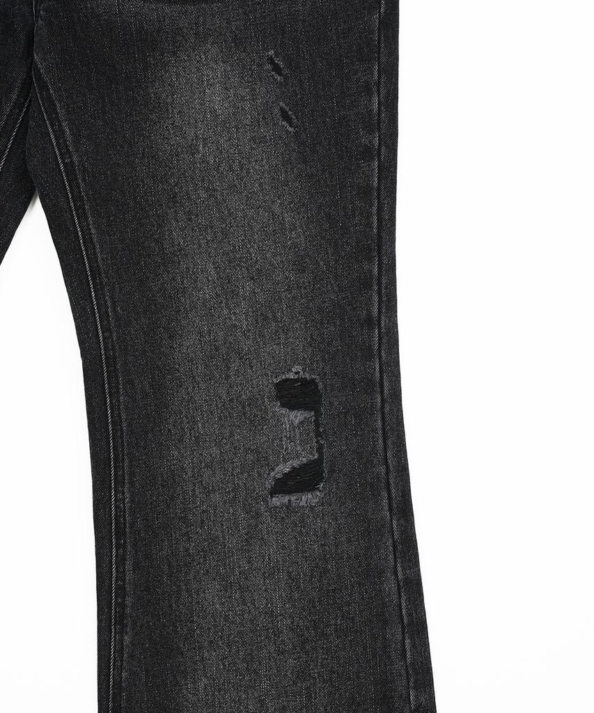 FDR Womens Vintage Boots Cut Denim Jeans Black