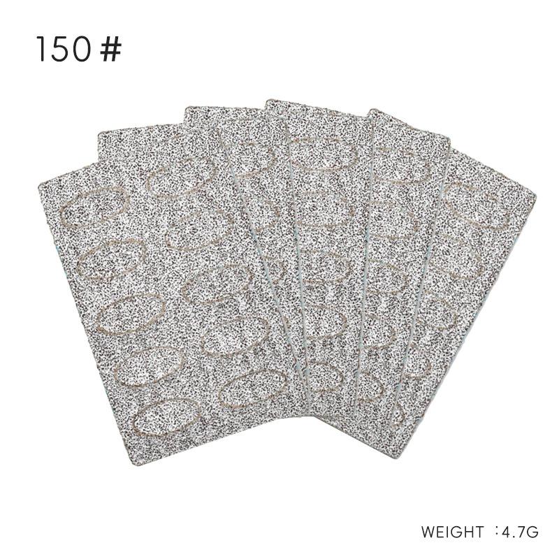 

5 листов/набор для отодвигания кутикулы, самоклеящаяся пилка для песочных хлопьев, набор для предварительной полировки ногтей, инструмент для маникюра 150#