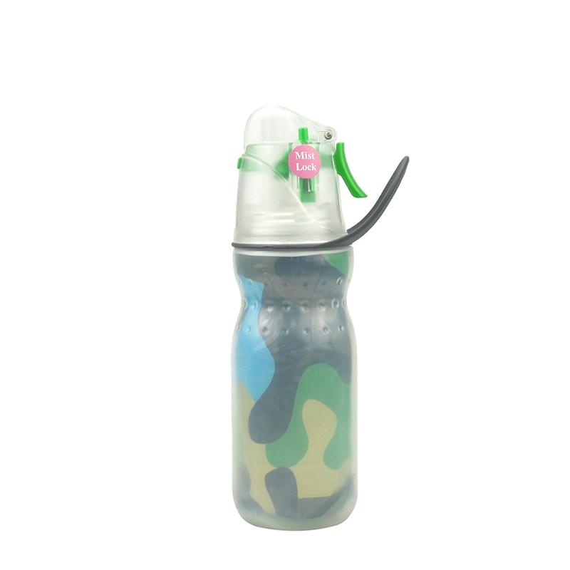 Bidon ze spryskiwaczem Dwuwarstwowy 3 w 1 Wielofunkcyjny Izolacja na zimno Sporty outdoorowe Podróże Kemping Przenośny Odporny na upadki Kubek sportowy termos