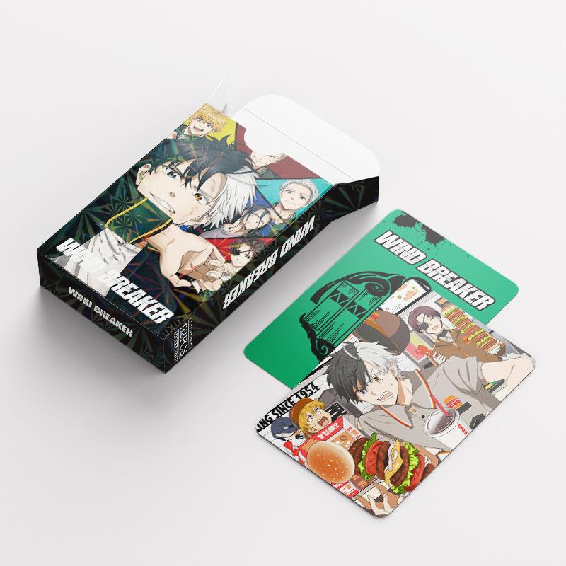 60Pcs/Set Anime Wind Breaker Lomo Card Haruka Sakura Hayato Sou Photocard HD Print Photo Card Game Fans Collection Gift
