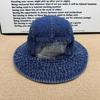 Retro Wind Gradual Change Denim Bucket Hat Men and Women Old Breathable Comfortable Anti-drop Rope Four Seasons Universal Basin Hat