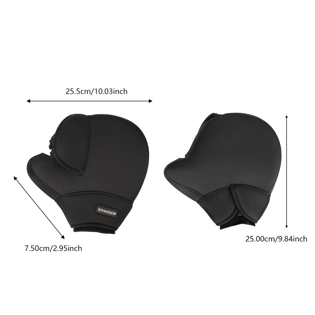 Schutz-Elektroroller Dicke Warme Lenkergriffe Lenkerstulpen Regenfeste ATV Motorradhandschuhe Guante Moto Winterhandschuhe