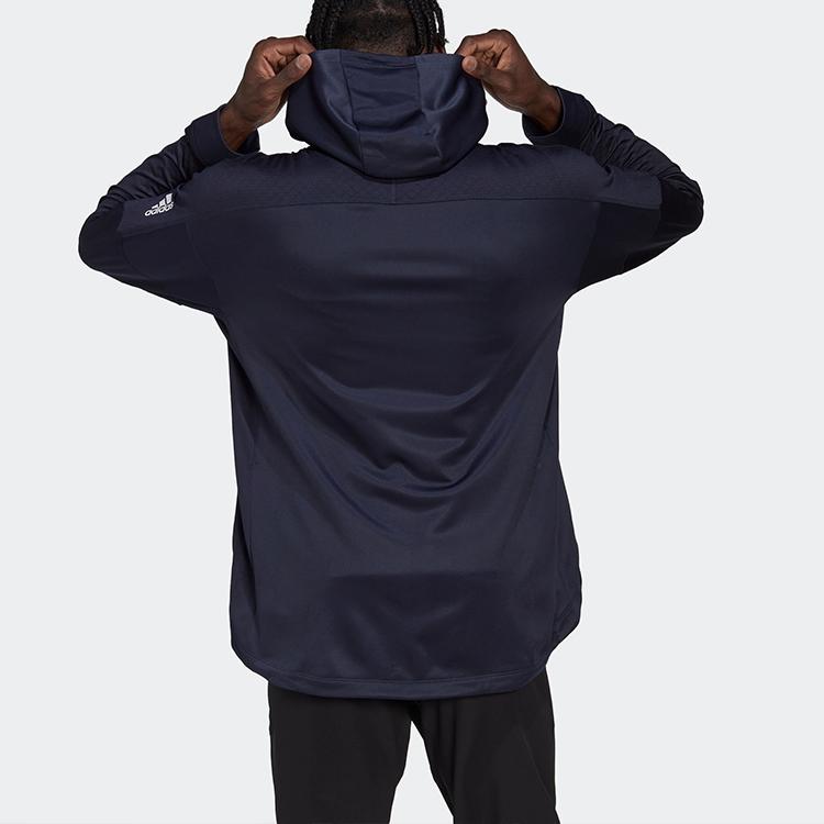 Adidas Workout Warm Full-Zip Hoodie Men Tops Legend-Ink HL8777
