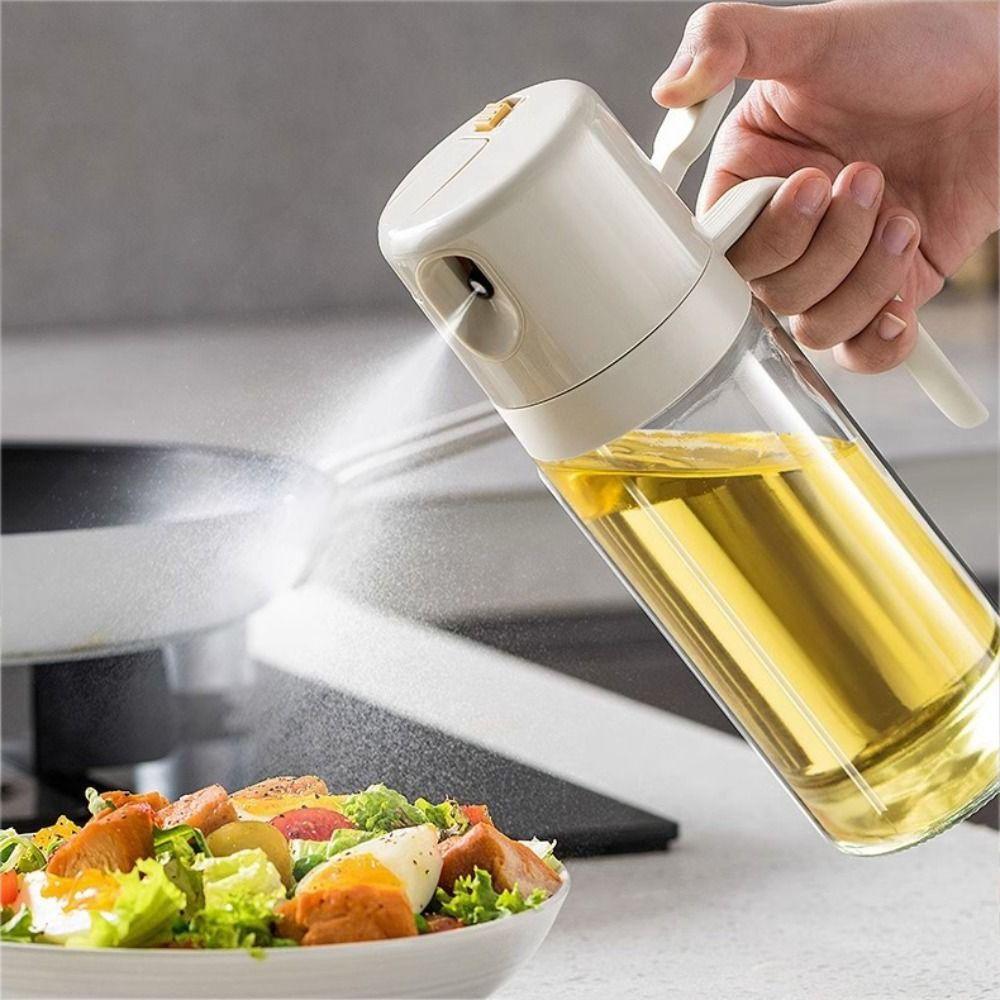 550ML Kitchen Oil Dispenser 2 in 1 Design Olive Oil Sprayer Oil Spray Bottle  BBQ Cooking