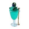 Fruit Juice Drink Cup Pendant Keyring Bead Chain Keyholder Beverage Cup Pendant