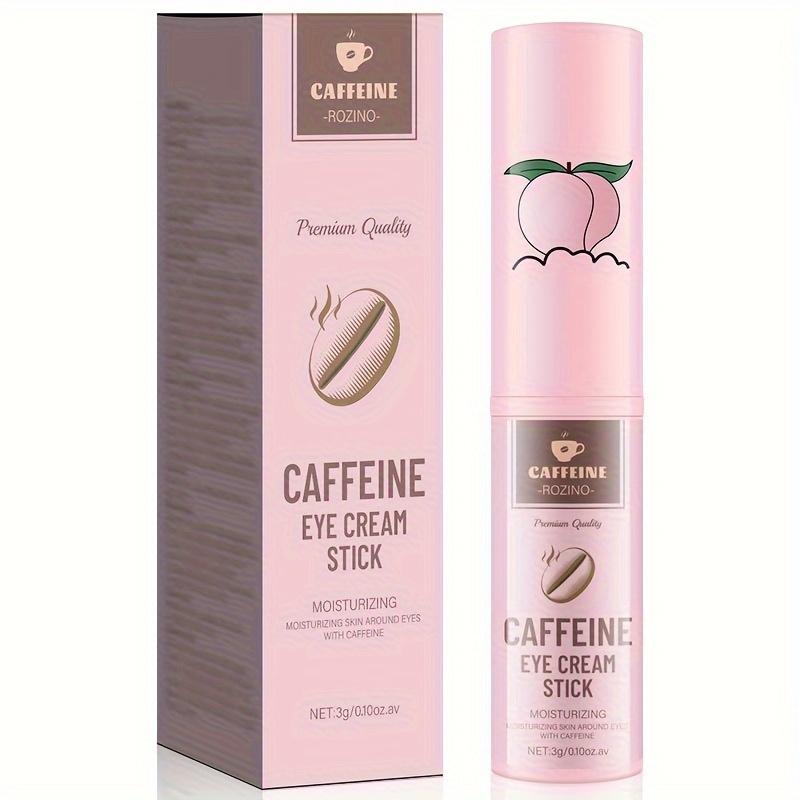 Caffeine Eye Cream Stick with Plant Extracts Gently Nourish, Improve Fine Lines, Relieve Under Eye Bags, Dark Circles and Boost Elasticity