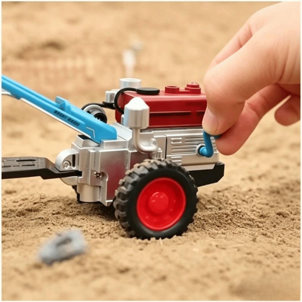 Pull Back Tractor Model Toys Zinc Zinc Alloy Diecast Farm Vehicle Toy Agricultural Tractors Toy  Kids Gifts