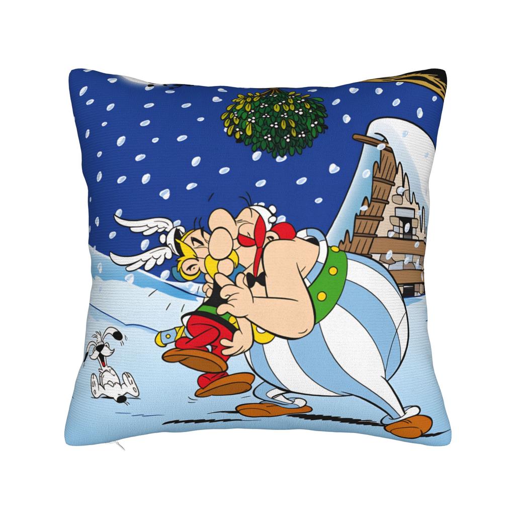 Pillow Cover A-Asterix E-Et Obelix Manga Fashion Pillow Case For Living Room Sofa Pillowcases