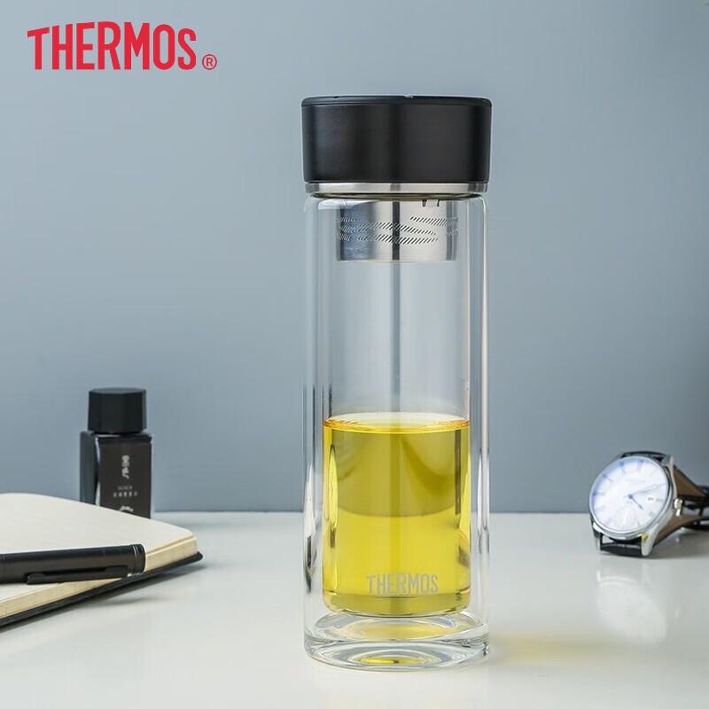 Thermos Double-Layer Glass Mug