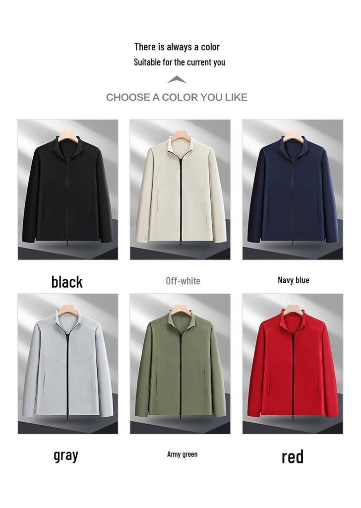 Custom Logo Business Jacket: Thin Style Stand-Up Collar Trench Coat Outerwear for Autumn/Winter – Made-to-Order Group Uniform