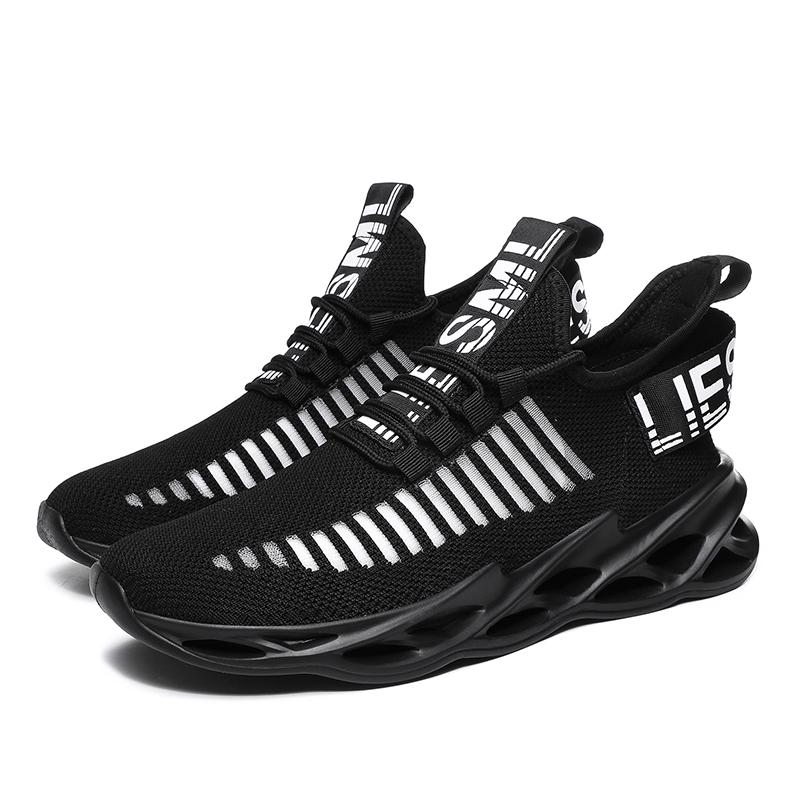 

Мужская повседневная обувь, спортивные кроссовки, прочная подошва, кроссовки, женские модные спортивные кроссовки, большие размеры 36-46 42 чёрный