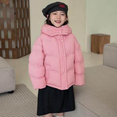 Nya Vinterbarnkläder Koreansk Stil Pojkar och Flickor Kort Mjuk Förtjockad Puffjacka Barns Dunjacka