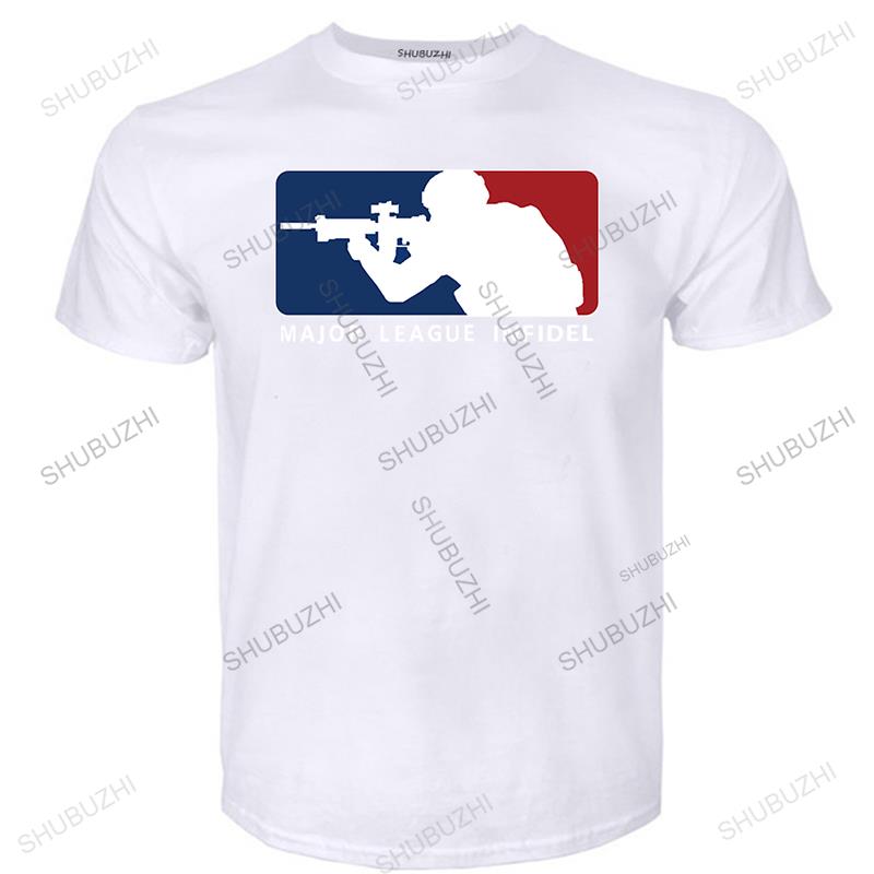 Major League Infidel Military USMC Marines Special Ops Black TShirt Mens Summer Style Tee Shirt Adults TShirt Euro Size S