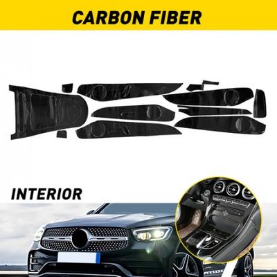 5D Premium Kohlefaser Aufkleber Verkleidung für 2015-2018 Mercedes Benz C-Klasse GLC EXV