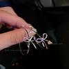 Bowknot Large Hoop Earrings For Women Niche Personality Design Jewelry