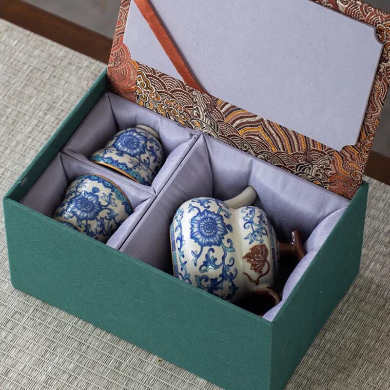 Elegant Chinese Ceramic Tea Set Gift Collection