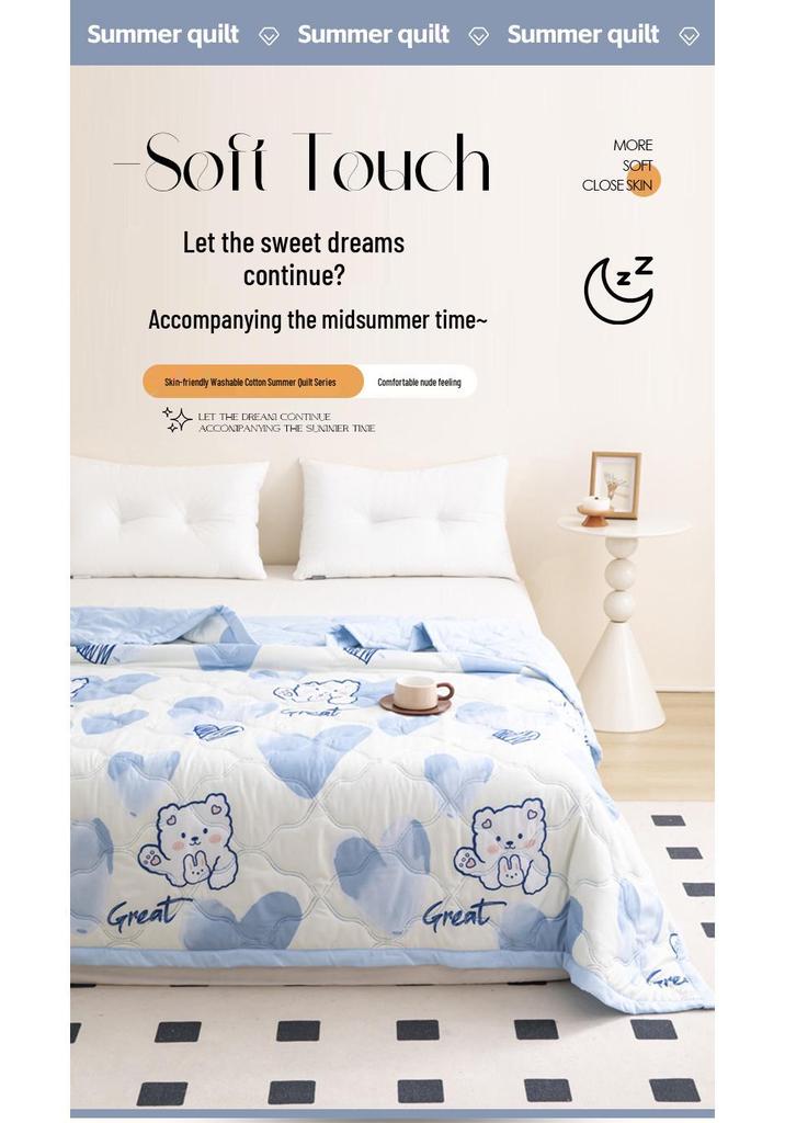 Customized Summer Cooling Blanket - Ideal for Company Events & Festivals, Washable with Student LOGO