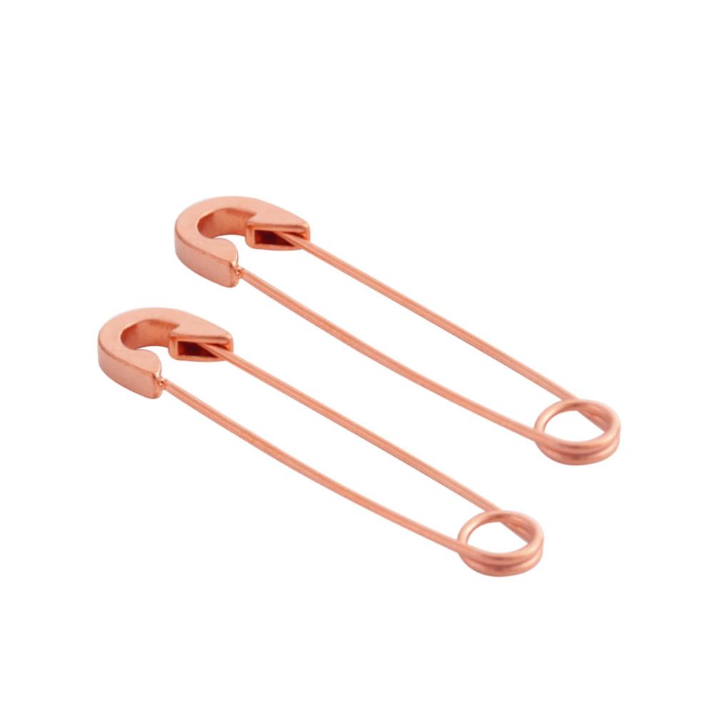 Edelstahl Punk Pin Ohrringe Einzigartiges Design Büroklammer Sicherheits Stahl Stecker Mode Ohrringe Elegante Damen Mann Rock Piercing Ma
