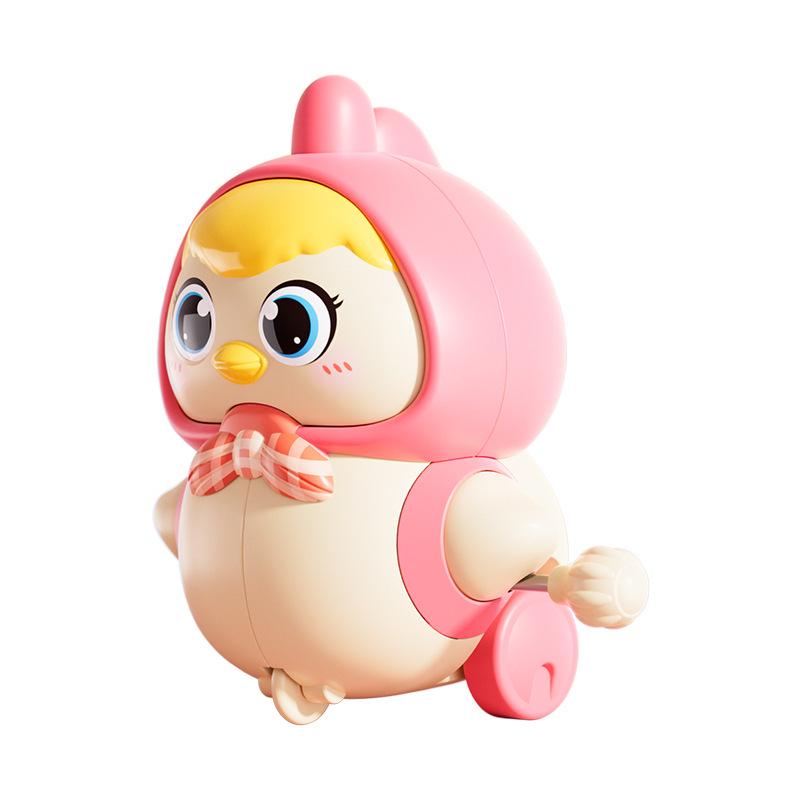 Douyin Trending Wind-up Wiggling Magnetic Chick Toy - Early Education Crawling Companion