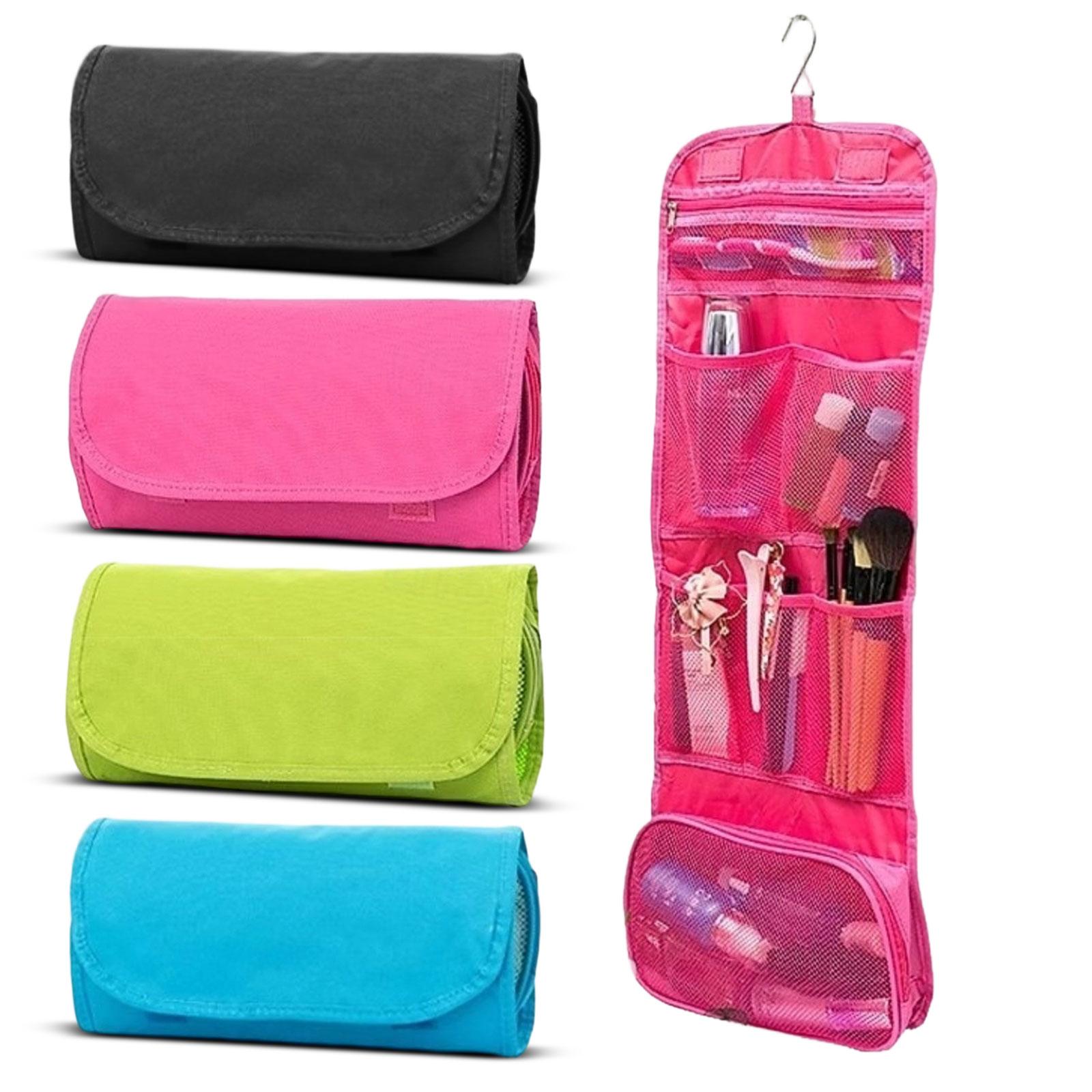 Foldable Hanging Storage Bag — Large Capacity, Travel Toiletry & Cosmetic Organizer For Outdoors One Size красный