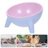15° Inclination Pet High Footed Bowl Anti Vomiting Pet Water Feeder Container  Dog Accessories