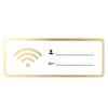 Acrylic WiFi Password Sign Easy To Write Erase Customizable Network for Public Space Restroom Hotel Wall Decor