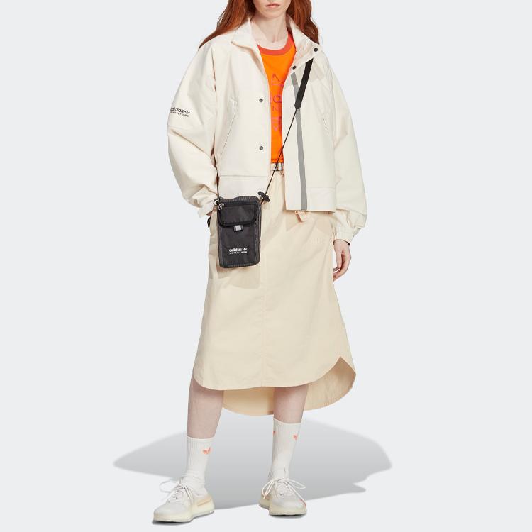 Adidas Originals Трилистник Однотонная юбка-миди с логотипом и принтом Женские юбки — фото 2