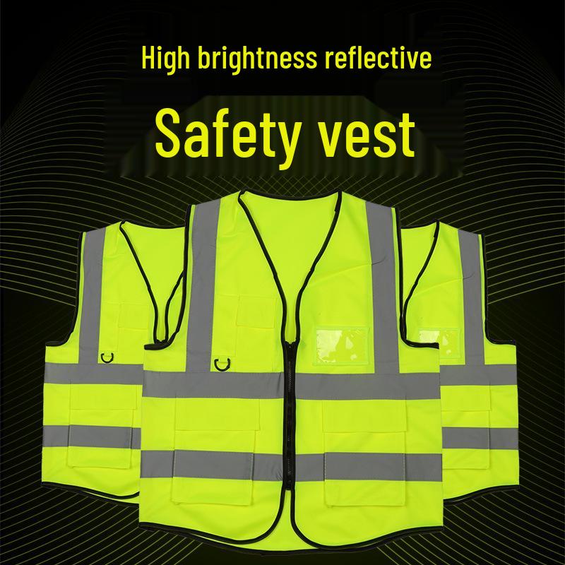 Reflective Mesh Construction & Landscaping Work Vest, Breathable & Customizable