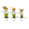 3 Collectible Elf Ornaments and Gnome Statues for Festivals