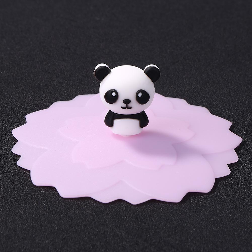 Anti-Dust Silicone Cup Lids Cartoon Cup Sealed Lid Cold/Heat Resistant Sealing Coffee Lid Caps for Coffee Beer Mug Wine Glass