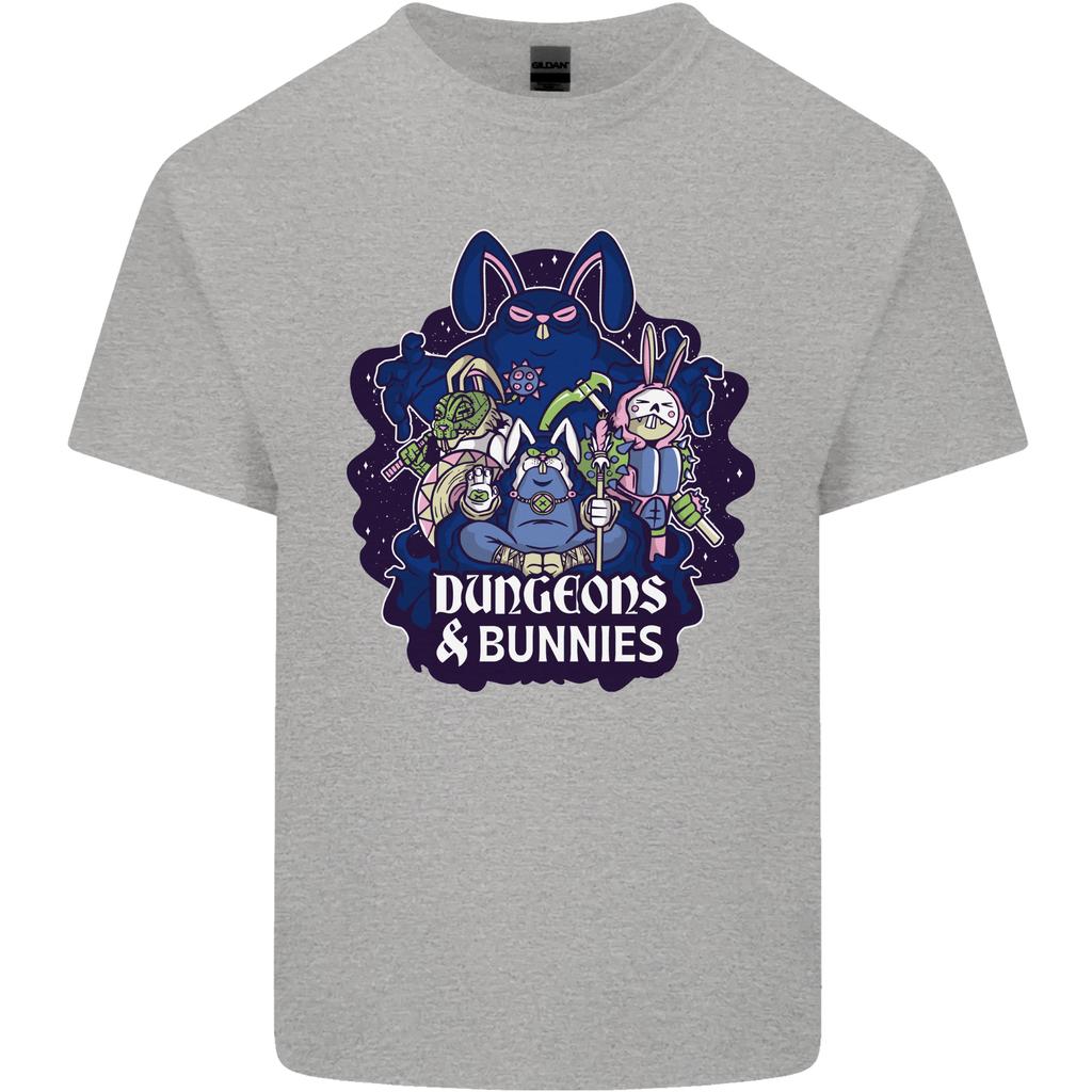 Dungeons Bunnies Role Play Games RPG Unisexs Light Cotton TShirt