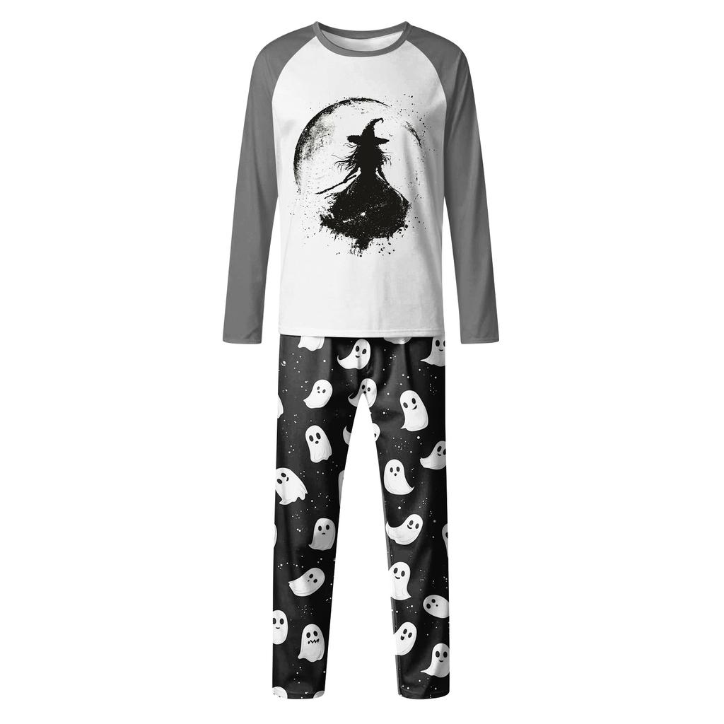 Halloween Day  Prints Family Matching Long Sleeve Tops+Pants Set Family Matching Sets