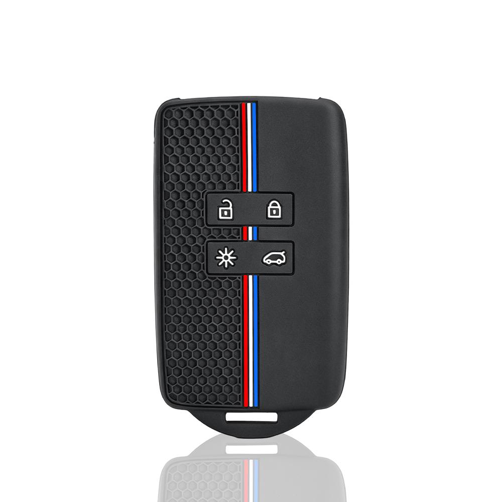 Silicone Smart Remote Control Car Key Case Cover Fob For Renault Captur Koleos Kadjar Arkana Megane Dacia Duster Sandero Stepway