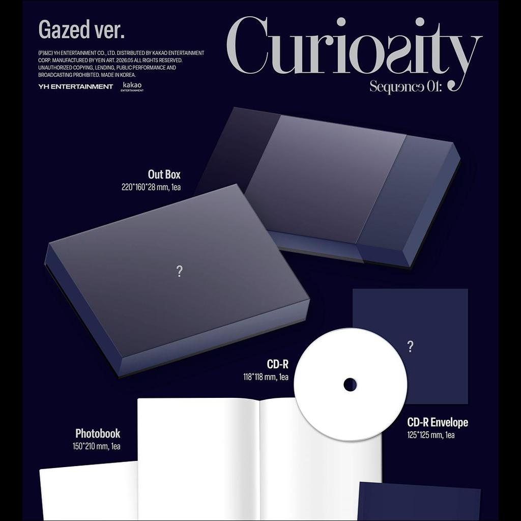 [Pre-order] AND2BLE [Sequence 01 Curiosity] 1st Mini Album (Unnatural Ver. / Gazed Ver. / Break Ver.) + Free Gift