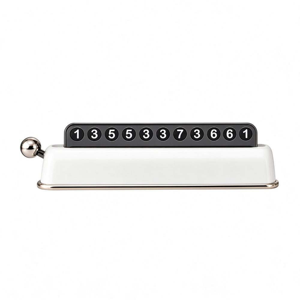 Hidable Moving Plate ABS Number Sign NEW Temporary Number Plate Car Decoration