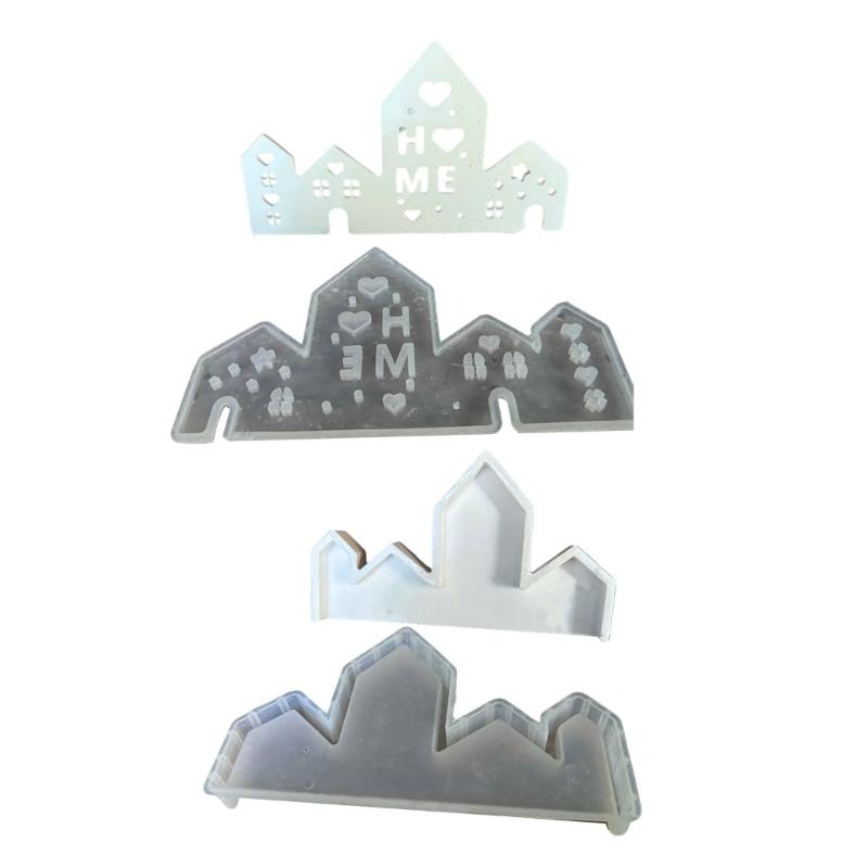 

House Silicone Molds Resin Crafting Moulds Silicone Art Craft Molds House Ornament Molds for Hand-Making Crafting