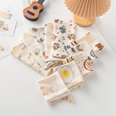 Baby Spucktuch, Neugeborenes Reines Baumwollgaze Tuch Baby Spucktuch Kinder Taschentuch Gesichtswasch Kleines Quadratisches Tuch