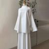2025 European and American Amazon Cross-border Women's New Elegant and Sophisticated Comfortable Loose Casual Solid Color Suit Dress