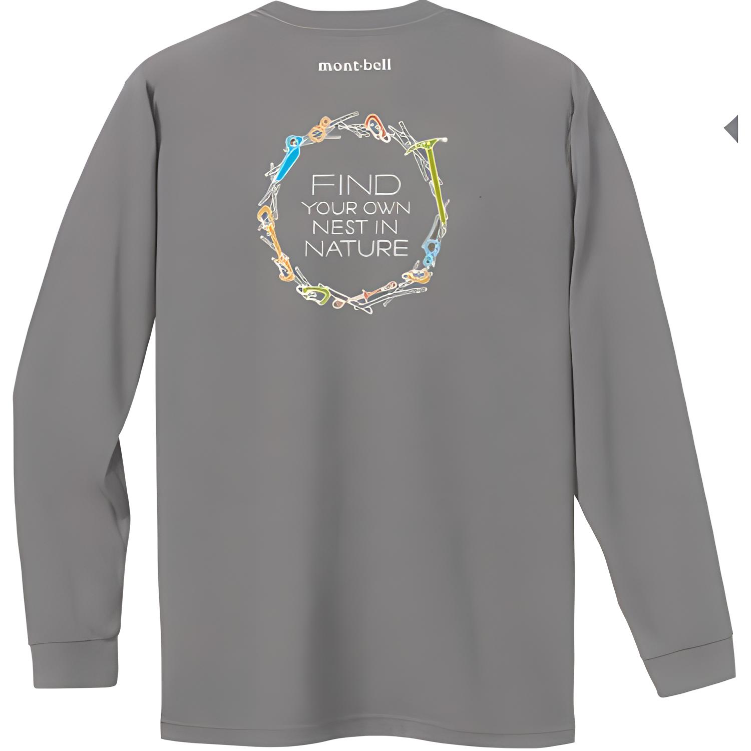 

MONTBELL SS25 Japanese mountain wear comfortable and versatile quick-drying long-sleeved T-shirt Unisex XS