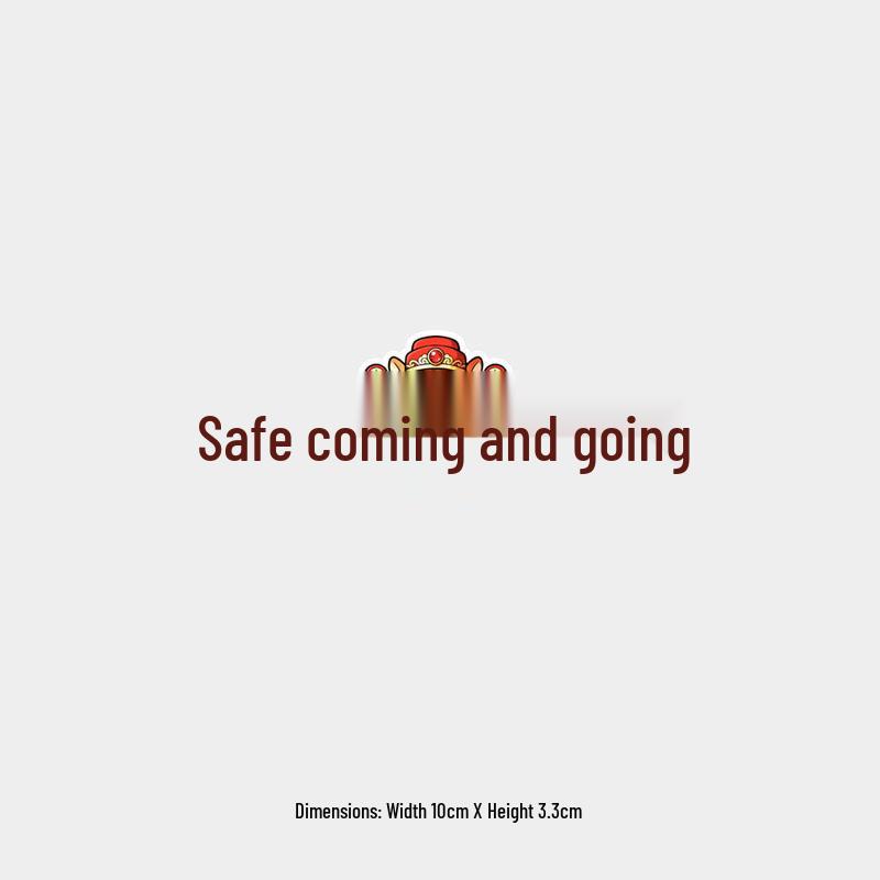 

Cute Cartoon Horse Spring Festival Car Sticker: Fun Rear Window Decor