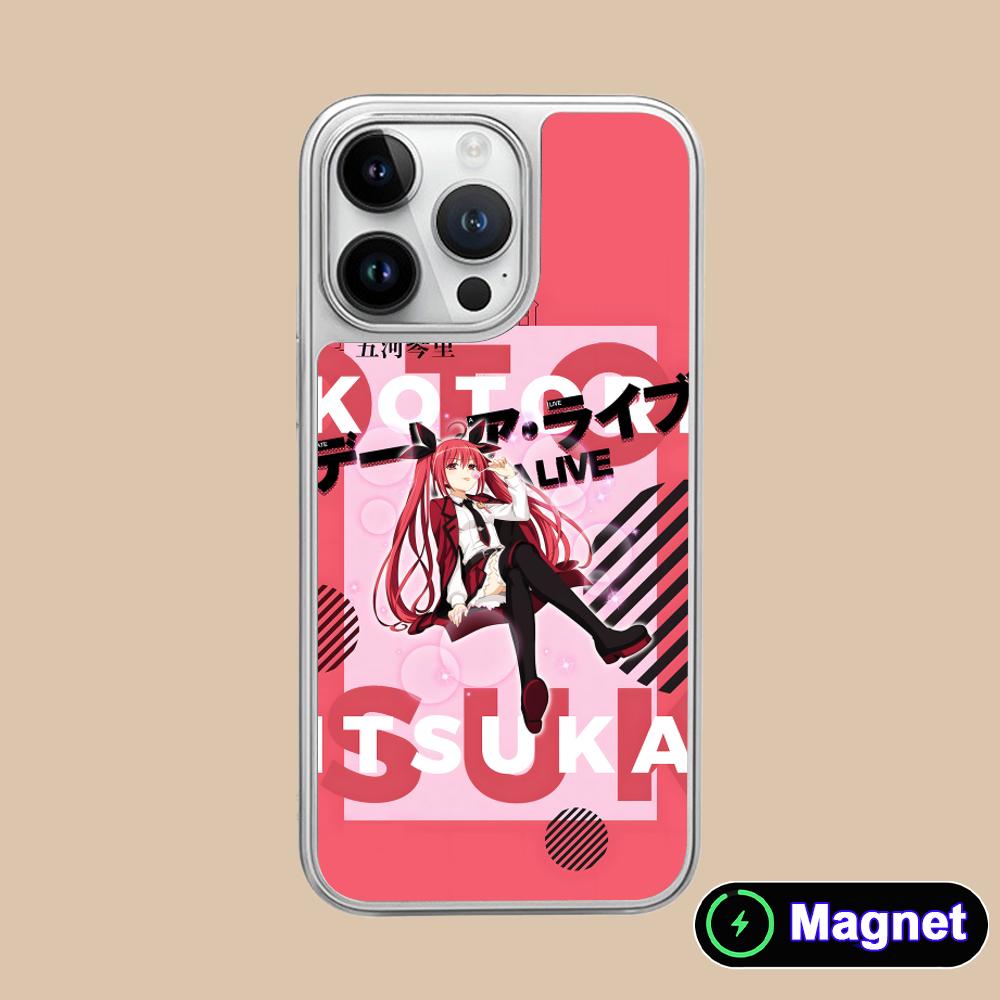 Date a Live Kotori Itsuka Silver Plating Magsafe Mobile Phone Case for iPhone 17 16 15 14 13 12 11 Air Pro Max Plus Cover