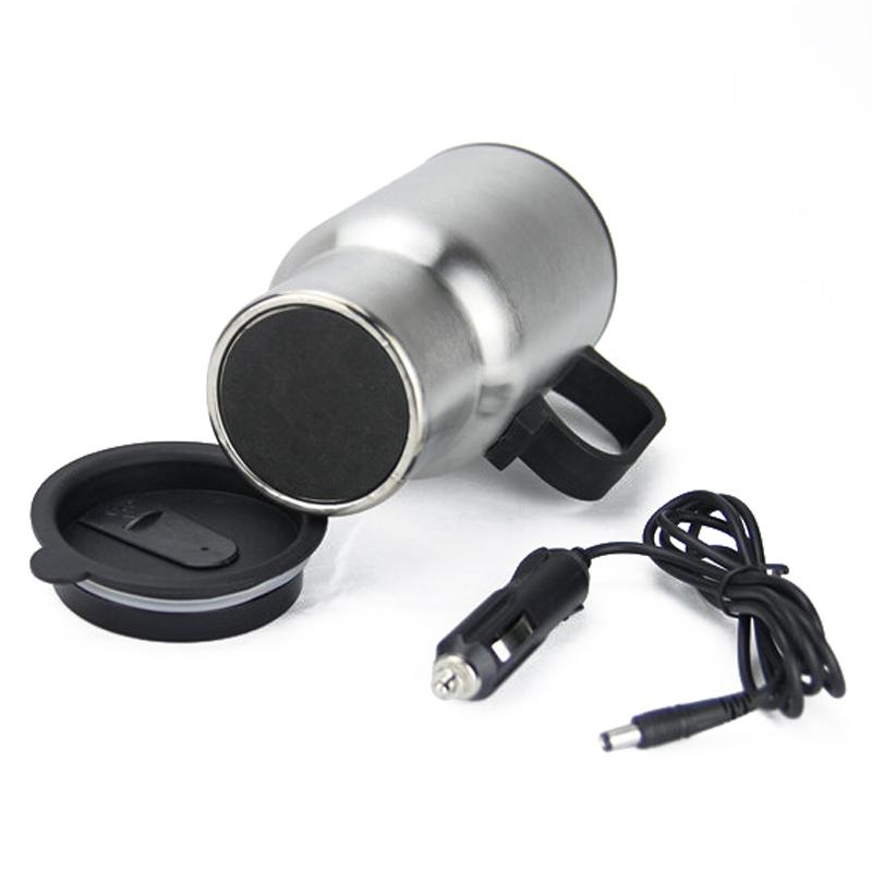 Fierbător din oțel inoxidabil Călătorie mașină ceașcă oală brichetă priză apă 12V 450ml